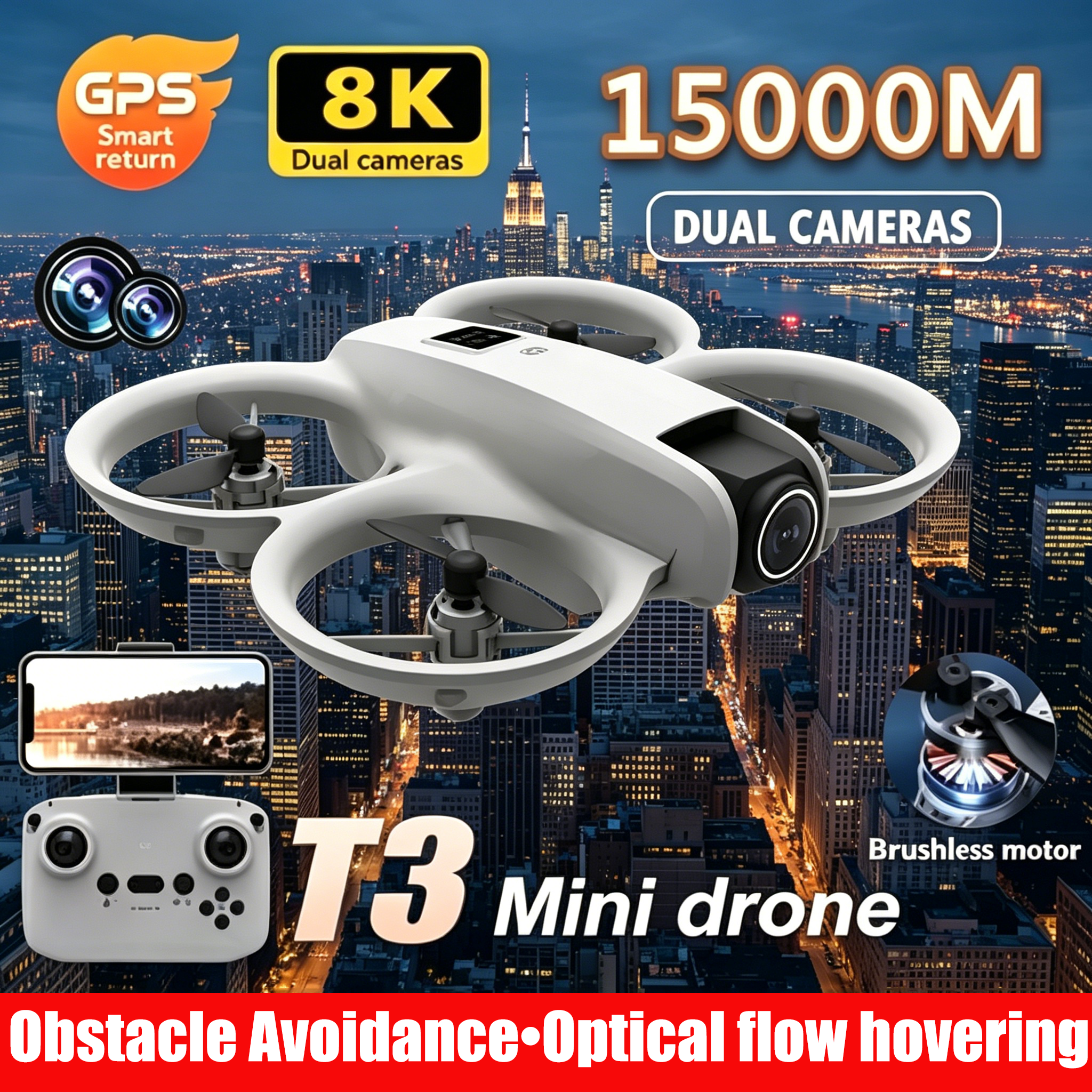 Drone Pro Rc Ufo - Mini Drone 8K HD Camera Foldable