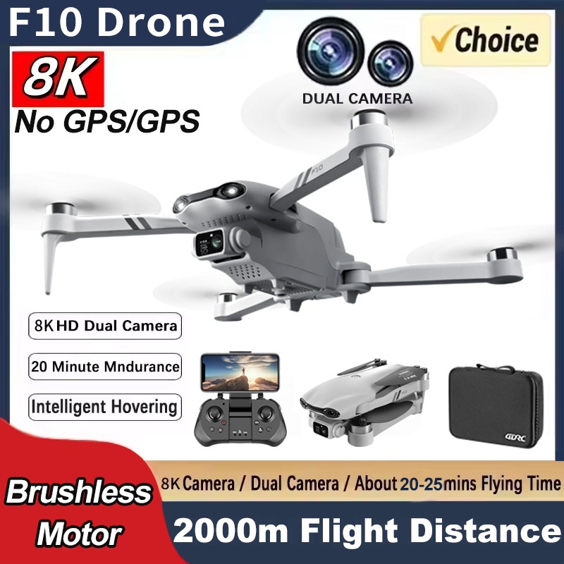 Drone Top Rc - F10 RC Drone 8K Professinal With