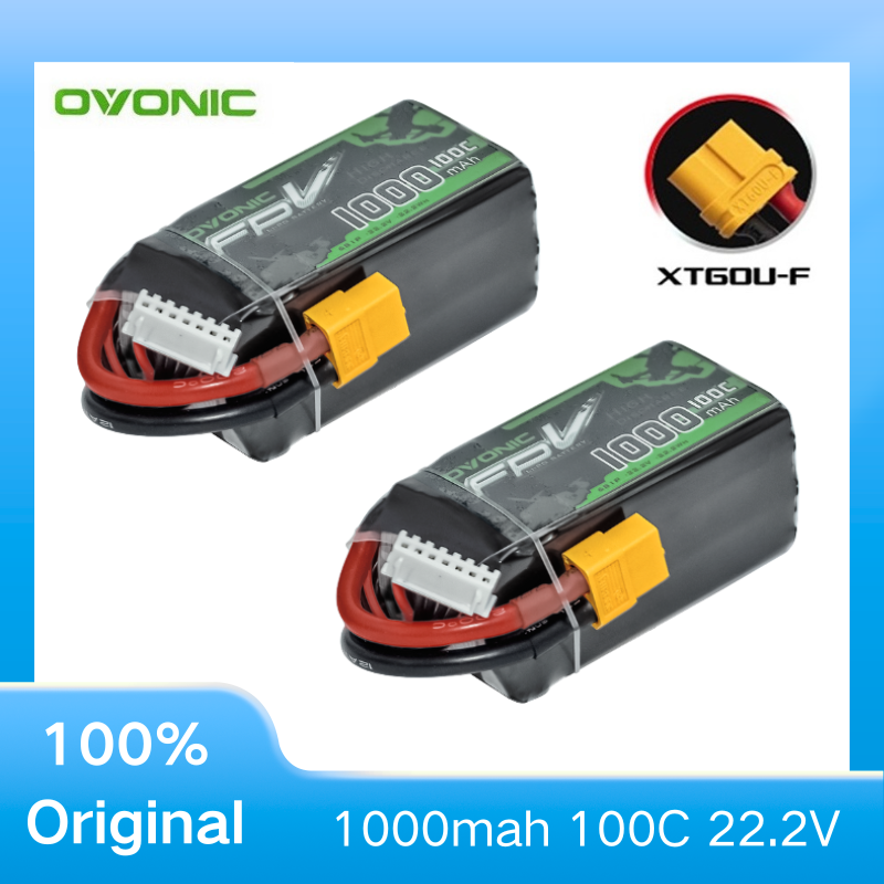 Drone Carrera Rc - 2Pcs OVONIC 1000mAh 100C 22.2V LiPo