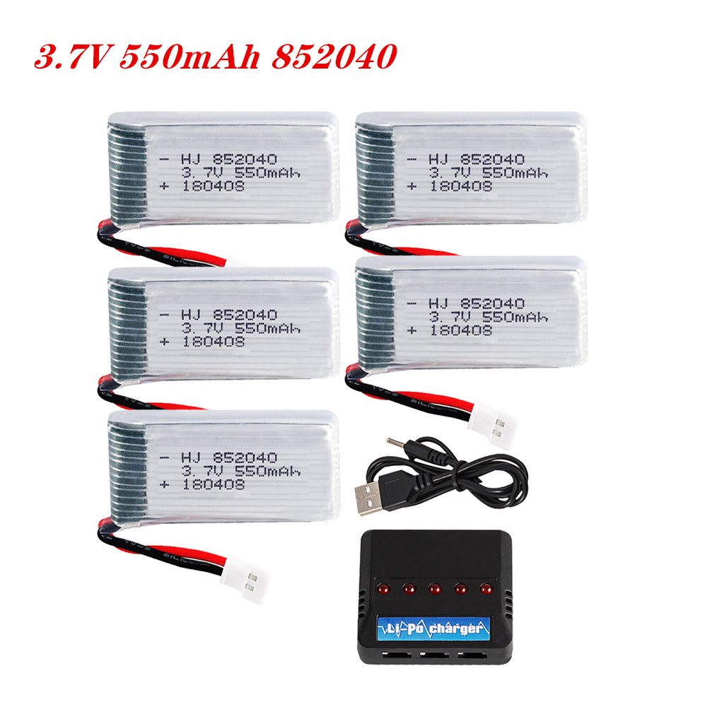 Drone Rc Kit - 3.7V 550mAh 25C Lipo Battery 852040