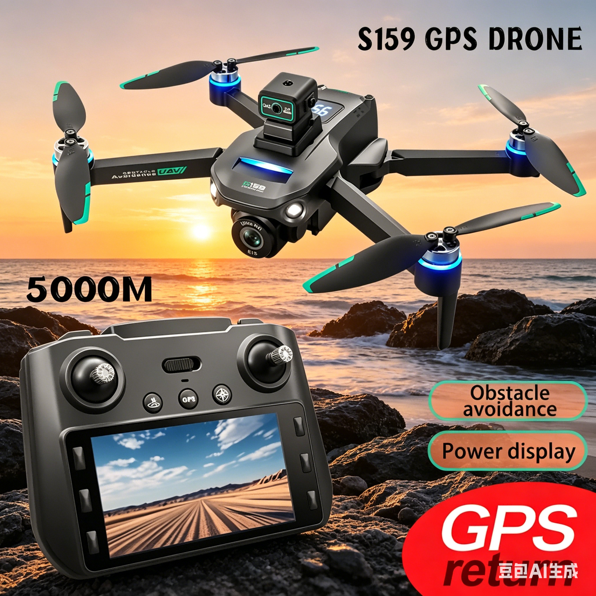 Drone Rc Holder - S159 GPS Drone 4K Profesional Dual