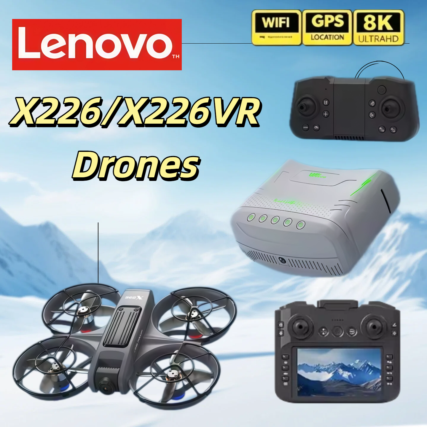 Drone Rc X226 - Lenovo 8K X226/X226VR Drones Profession HD