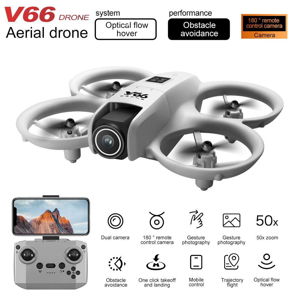 New V66 Mini Drone HD Camera 4 - đánh giá và giá Drone Rc Ufo