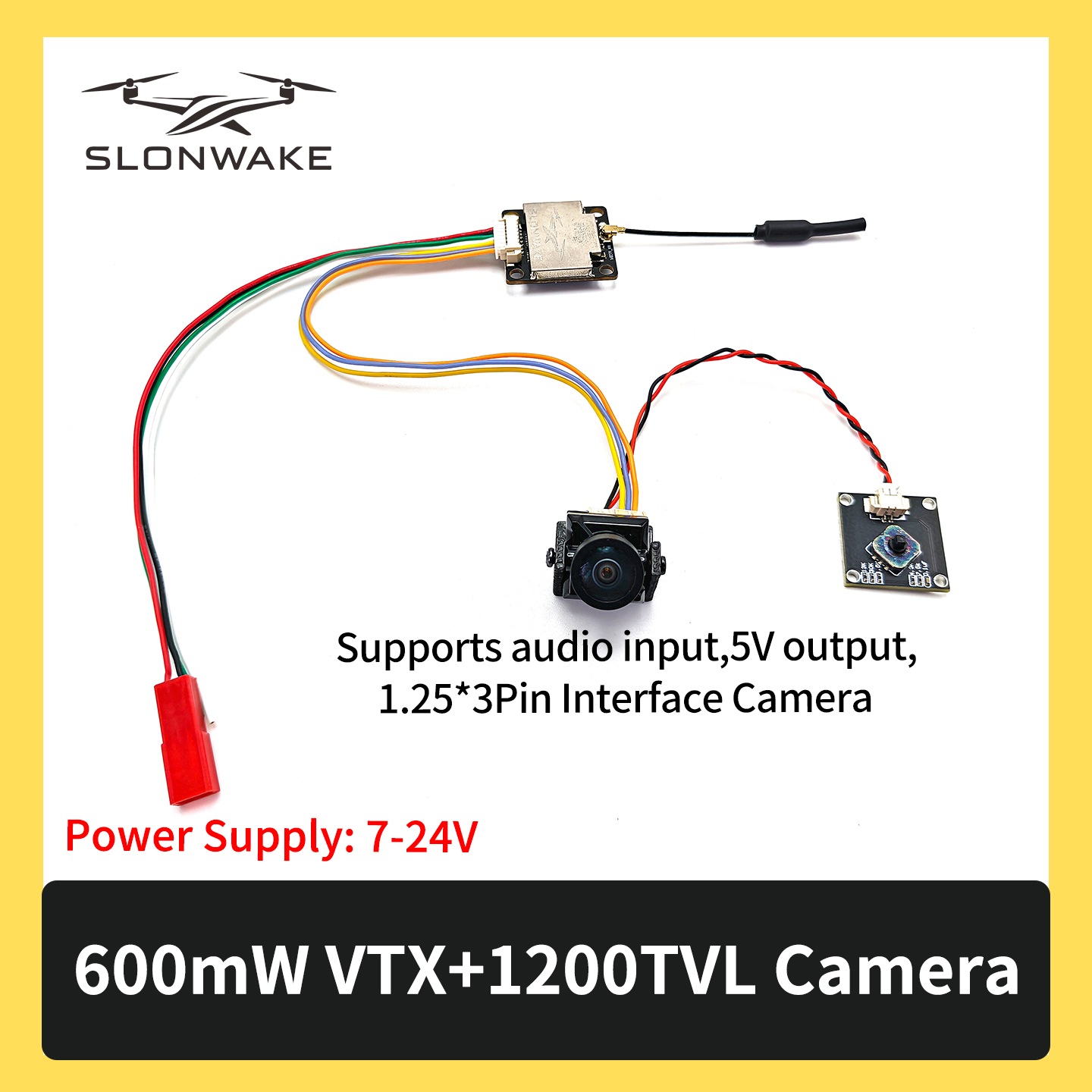 SLONWAKE 5.8G 600mW 7-24V FPV  - đánh giá và giá Drone Rc Controller