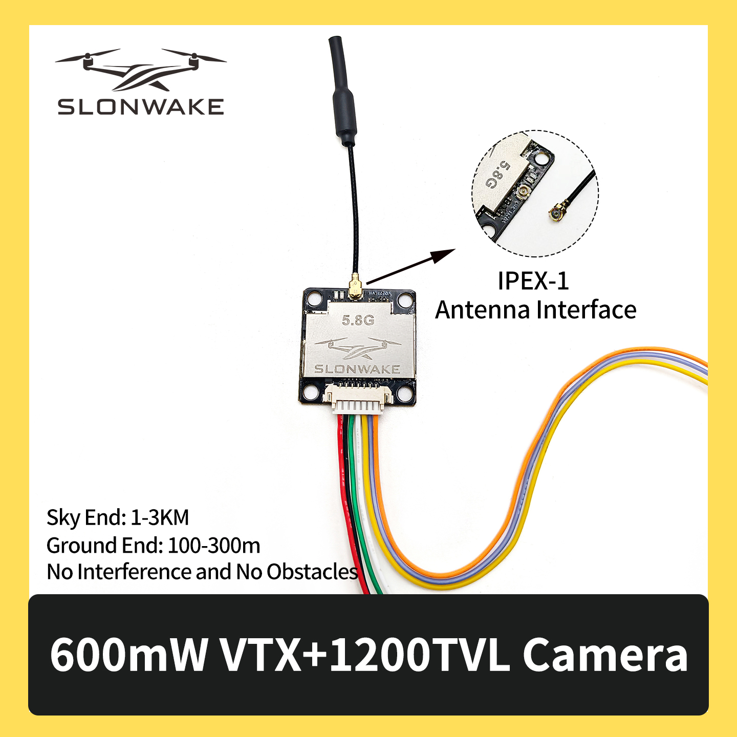 SLONWAKE 5.8G 600mW 7-24V FPV  - đánh giá và giá Drone Rc Controller