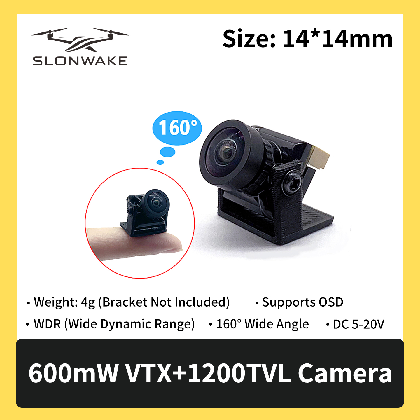 SLONWAKE 5.8G 600mW 7-24V FPV  - đánh giá và giá Drone Rc Controller