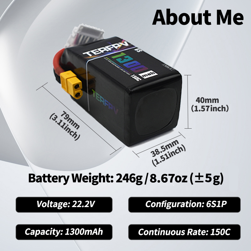 TERFPV Lipo Battery 6S 22.2V 1 - đánh giá và giá Nano Quad Fpv
