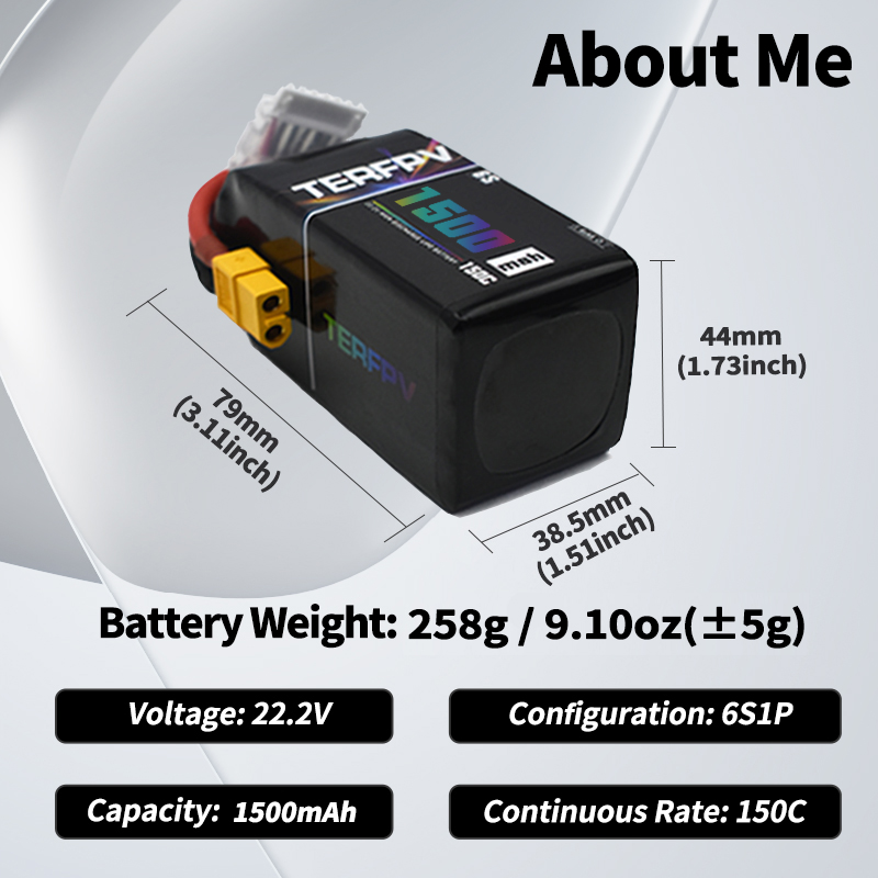 TERFPV Lipo Battery 6S 22.2V 1 - đánh giá và giá Nano Quad Fpv