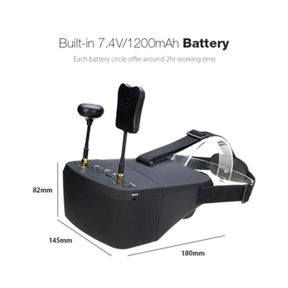 EV800D 5.8G 40CH 5 Inch 800*48 - đánh giá và giá Fpv Goggles Headset