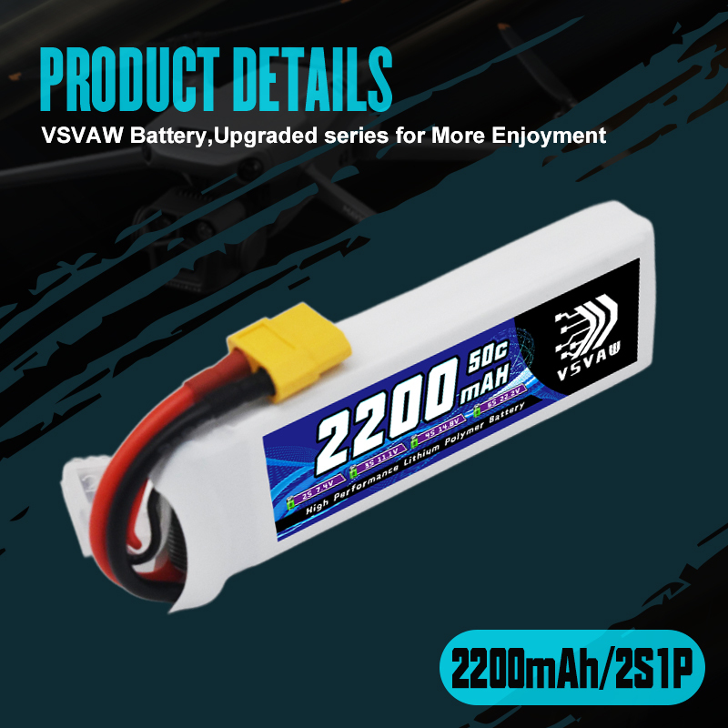 VSVAW 7.4V 2200mah 2S Drone Li - đánh giá và giá Drone Carrera Rc