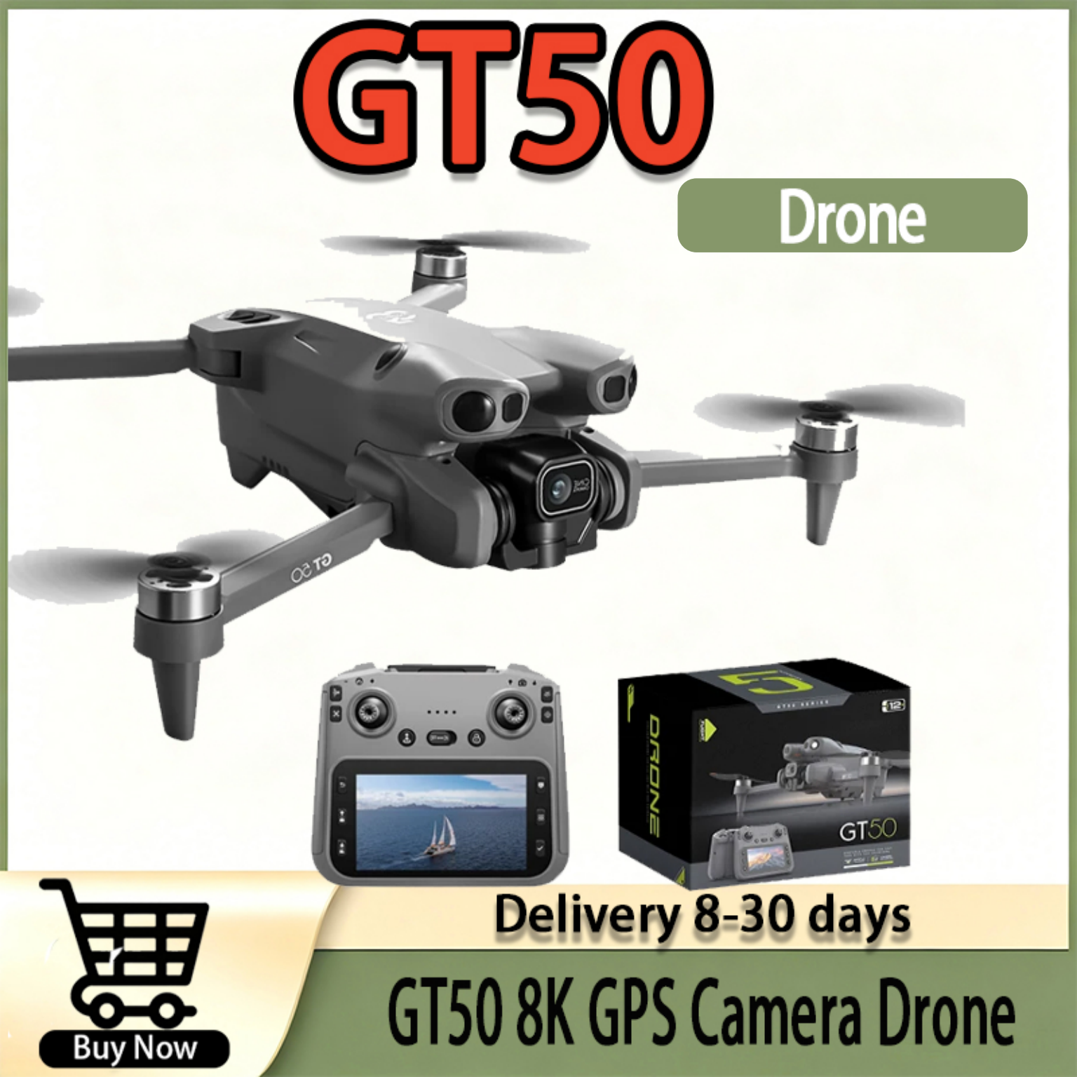 GT50 GPS Drone, 8K Dual Camera - đánh giá và giá Drone Top Rc