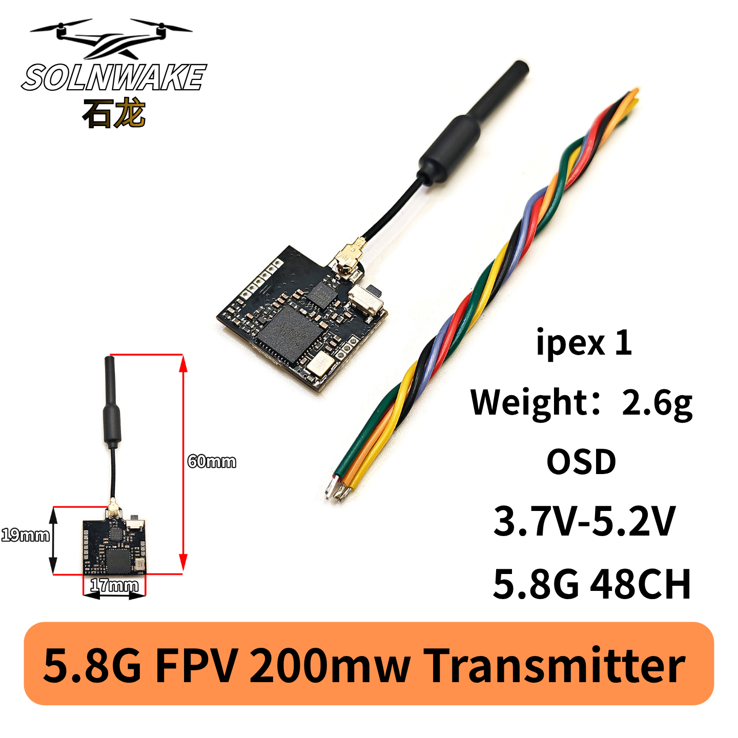 SLONWAKE Nano 5.8G 48CH 200mW  - đánh giá và giá Drone Rc Controller
