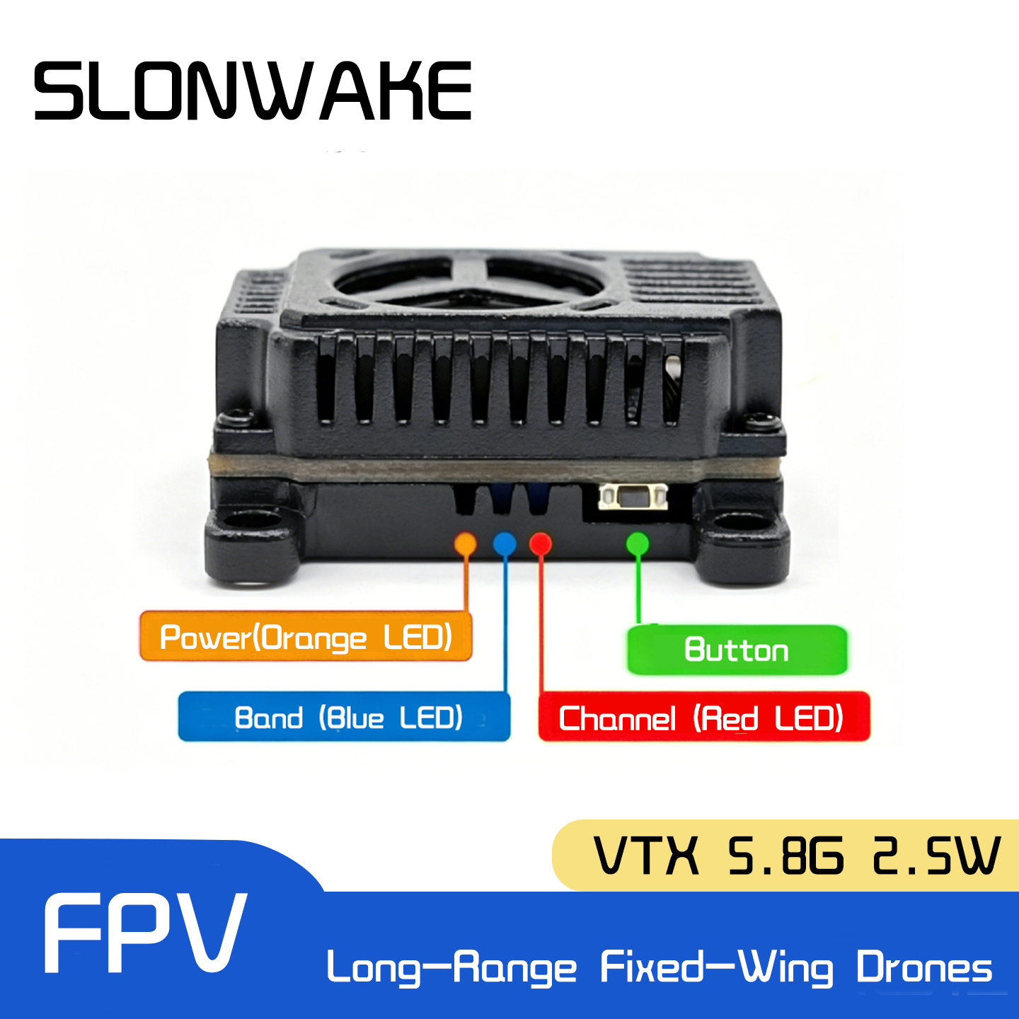 SLONWAKE 5.8G 48CH FPV Transmi - đánh giá và giá Drone Rc Controller