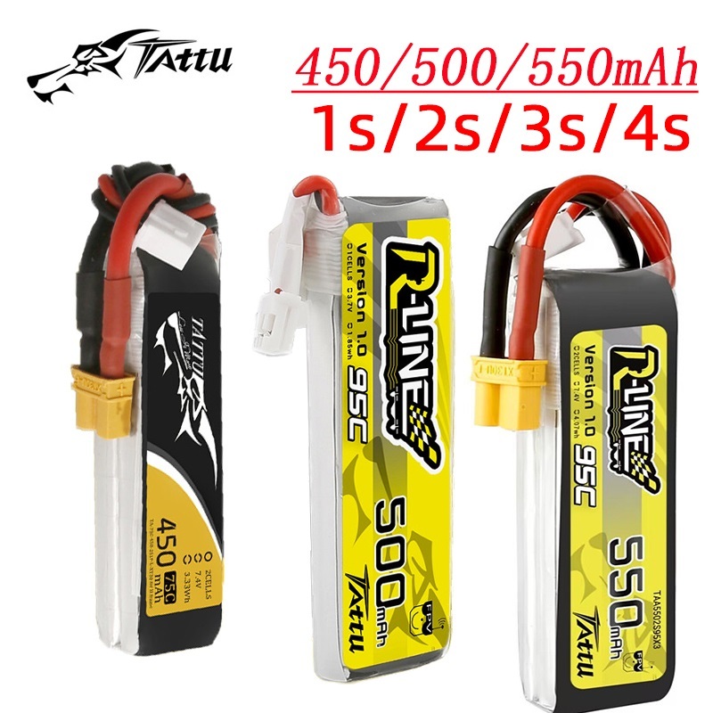 3Pcs NEW TATTU 450/500/550mAh  - đánh giá và giá Drone Carrera Rc