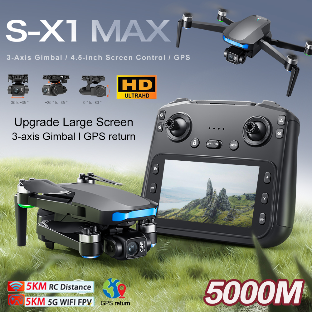New S-X1 MAX Drone GPS 8K Prof - đánh giá và giá Drone Rc Holder