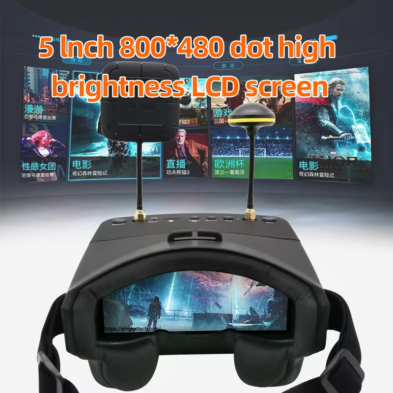 5.8G 40CH FPV Goggles 5 Inch 8 - đánh giá và giá Fpv Goggles Headset