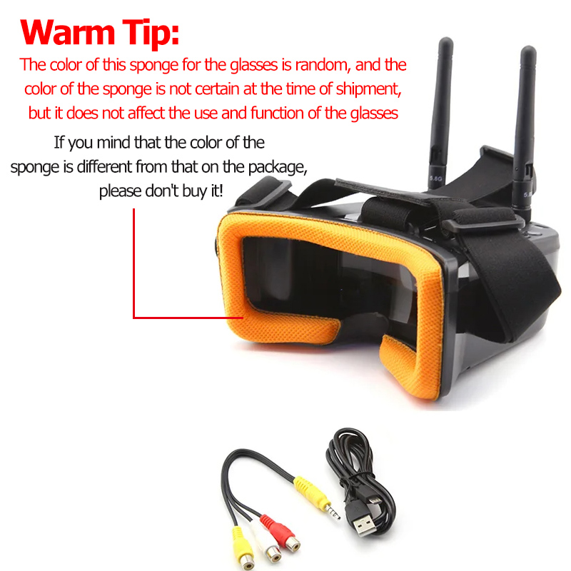 VR009 FPV Video Goggles 3Inch  - đánh giá và giá Nano Quad Fpv