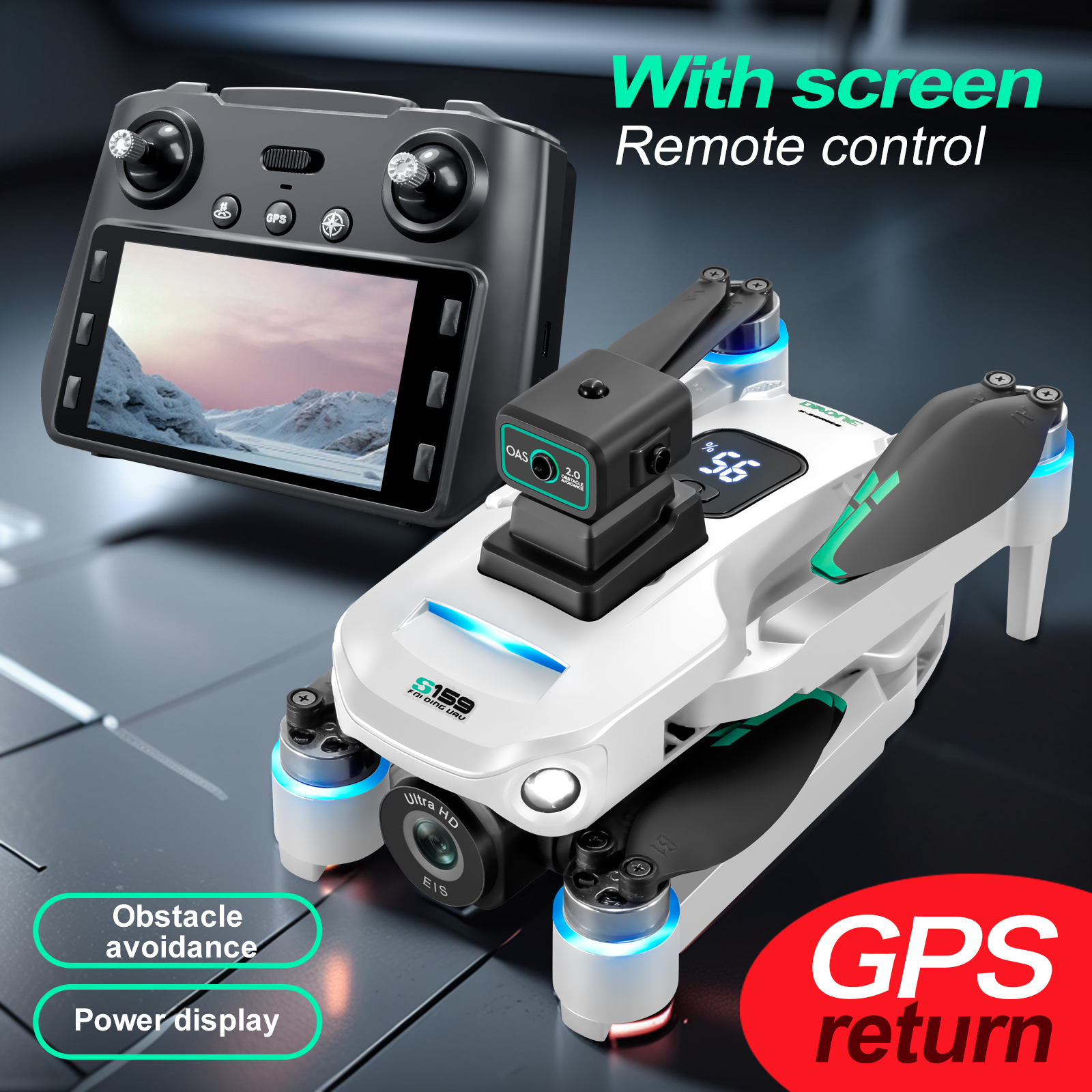 S159 GPS Drone 4K Profesional  - đánh giá và giá Drone Rc Holder
