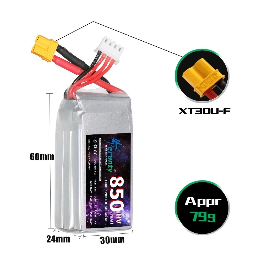 1/2/3PCS TERANTY 3S 11.4V Lipo - đánh giá và giá Nano Quad Fpv
